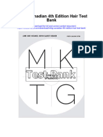 Mktg Canadian 4th Edition Hair Test Bank