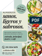  Promoción de Menú de Almuerzo Verde