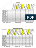 Progress and Achievement Chart