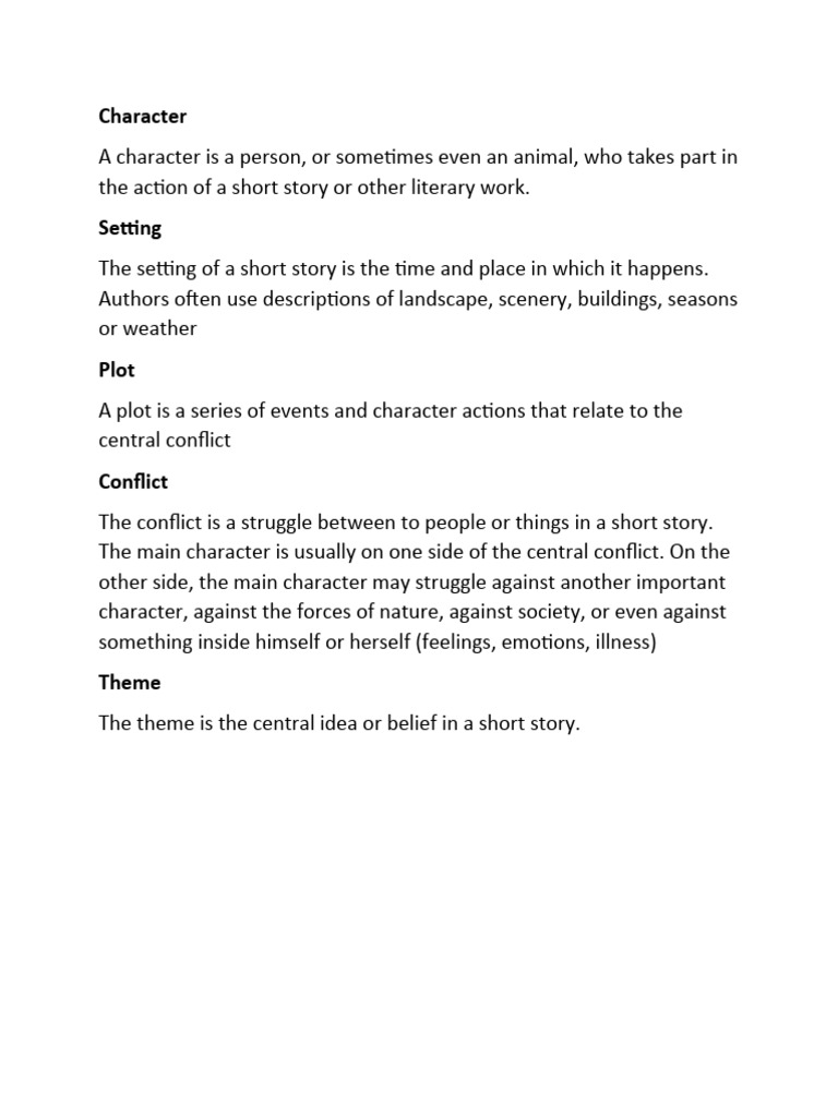 Elements Of The Story PDF