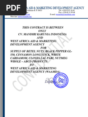 CONTRACT AGREEMENT