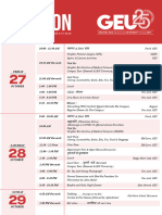 25 TH Reunion Final Itinerary