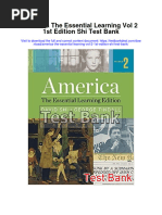 America The Essential Learning Vol 2 1st Edition Shi Test Bank