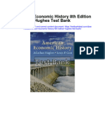American Economic History 8th Edition Hughes Test Bank