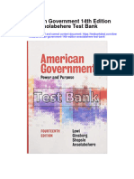 American Government 14th Edition Ansolabehere Test Bank