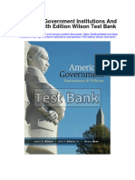 American Government Institutions and Policies 14th Edition Wilson Test Bank