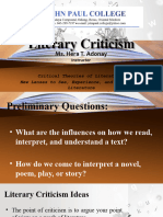 Literary Criticism Courseware MS - Hera Adonay