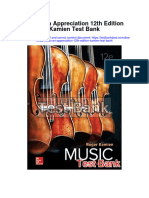 Music An Appreciation 12th Edition Kamien Test Bank