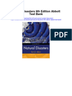 Natural Disasters 9th Edition Abbott Test Bank