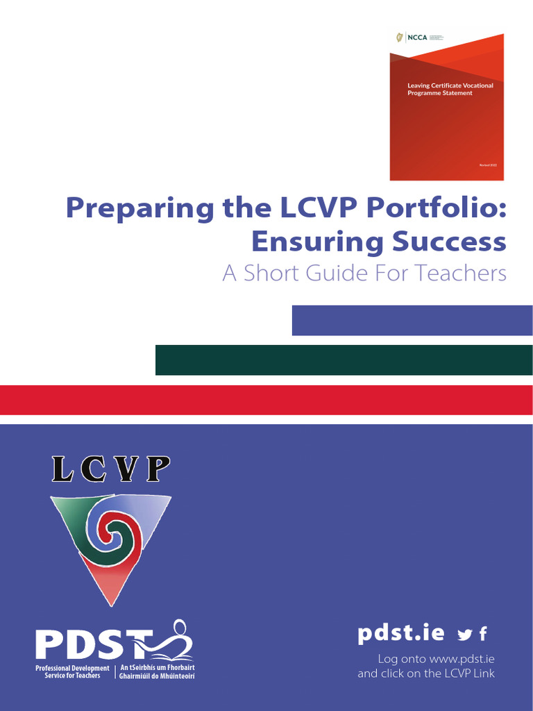 Preparing The LCVP Portfolio Ensuring Success A Short Guide For