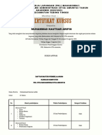 Sertifikat Kursus M. Kautsar Arifin Fix