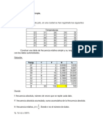 Tablas de Frecuencia