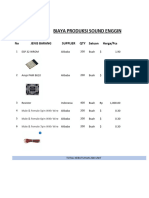 Biaya Produksi Sound