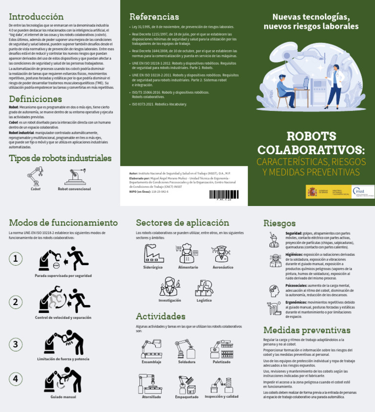 Robots Colaborativos Caracteristicas, Riesgos y Medidas Preventivas