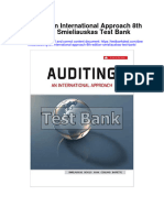 Auditing An International Approach 8th Edition Smieliauskas Test Bank