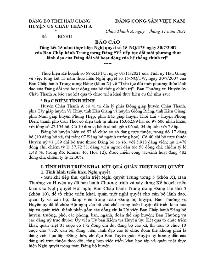 Bao cao 15 n m t ng k t nq 15 v i m i ph ng th c lanh ao cua ang