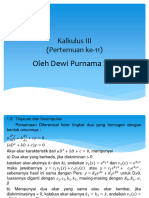 Materi Kalkulus III