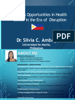 Ambag - Business Opportunities in Health Sector in The Era of Disruption