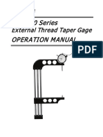 Gagemaker ET 7000 External Taper Operation Manual