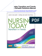 Nursing Today Transition and Trends 8th Edition Zerwekh Solutions Manual