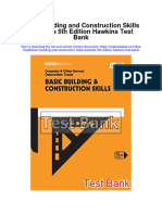 Basic Building and Construction Skills Australia 5th Edition Hawkins Test Bank