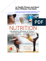 Nutrition For Health Fitness and Sport 11th Edition Williams Test Bank