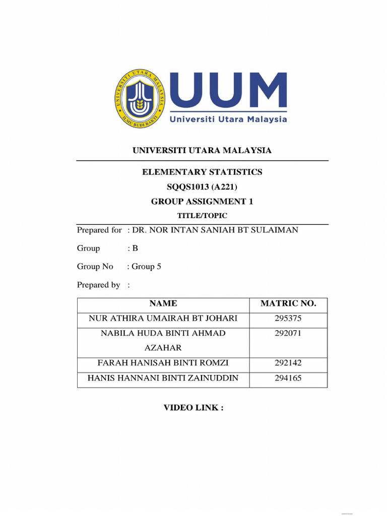 SQQS1013 Ga2 Group 5 | PDF