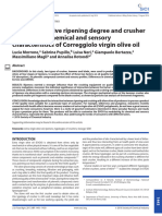 Influence of Olive Ripening Degree and Crusher Typology On Chemical and Sensory Characteristics of Correggiolo Virgin Olive Oil