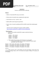 Genetics - Exercise 4 - Molecular Basis of Heredity - Cabintoy - Pialante