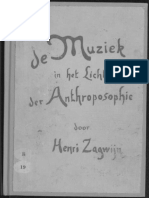 Henri Zagwijn de Muziek in Het Licht Van de Antroposofie 1925