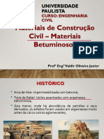 Materiais de Construção Civil - Materiais Betuminosos