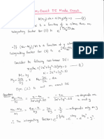 Non Exact Differential Equation