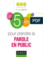 eBook CSP Les 5 Cles Pour Prendre La Parole en Public
