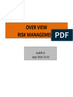 OVER VIEW Risk Management s2 2018