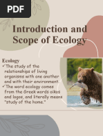 Introduction and Scope of Ecology Autosaved