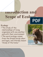Introduction and Scope of Ecology Autosaved
