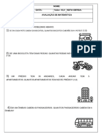 Laranjeiras - Genaína - Avaliação - 3º Trimestre