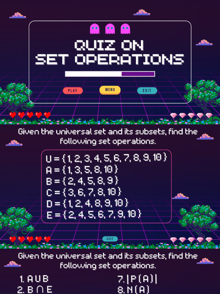 Quiz On Set Operation | PDF