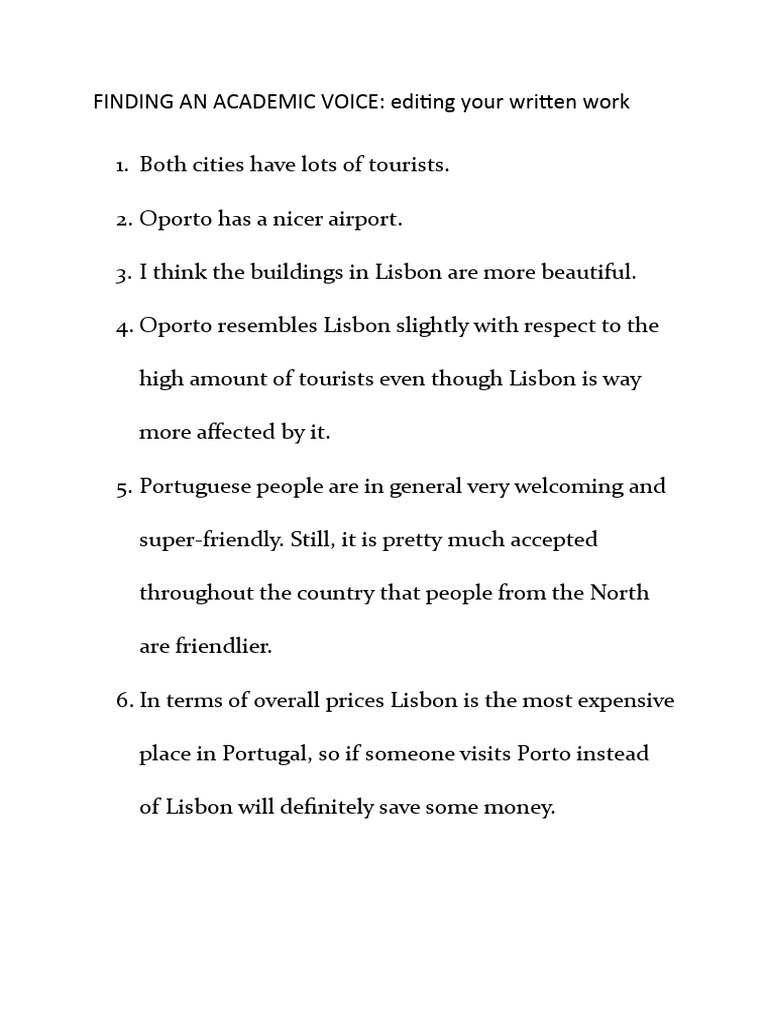 Developing An Academic Voice PDF