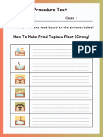 Colorful Illustrated Procedure Text English Worksheet