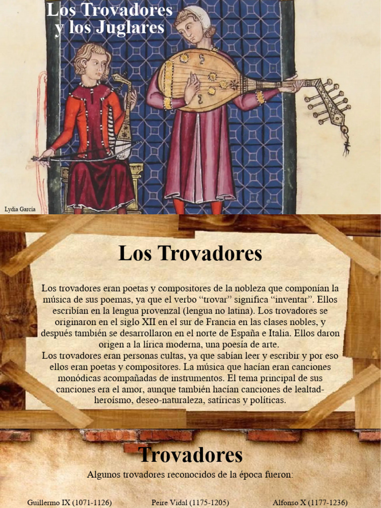 Los Trovadores Y Los Juglares Pdf