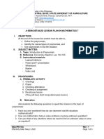 Semi-Detailed LP - Polynomials