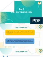 Bài 8. Định Giá Thương Hiệu