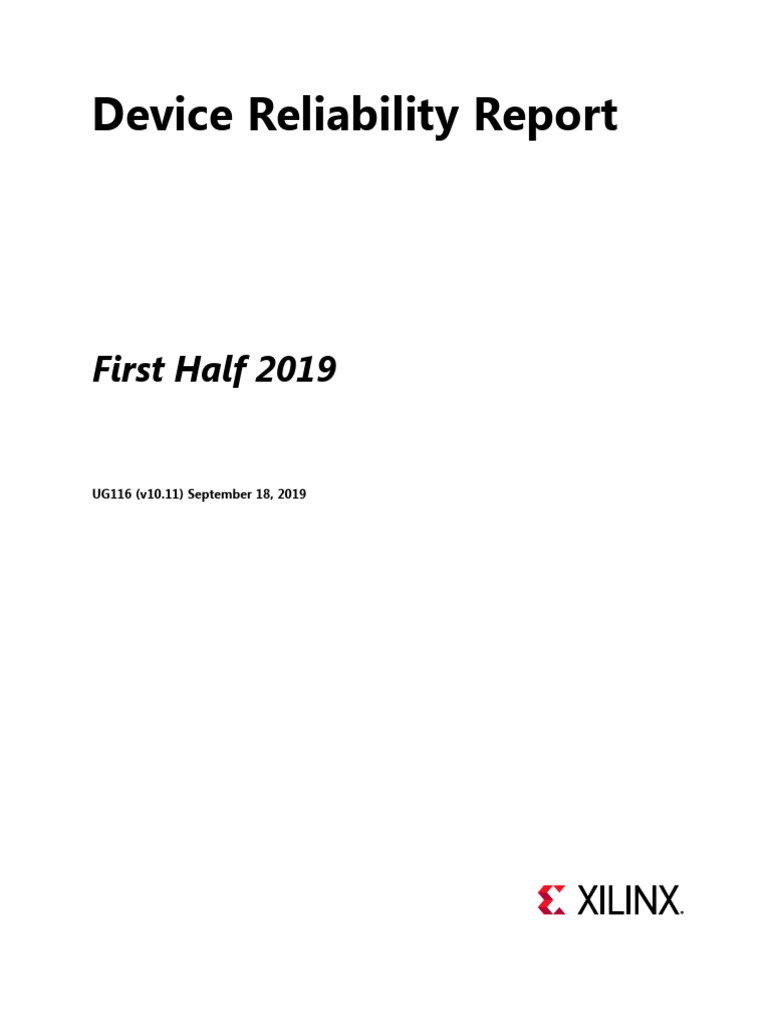 Xilinx Reliability Report UG116 v10.11 | PDF | Reliability Engineering ...