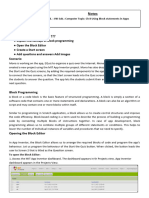 8 - Comp - Notes - CH 8 Using Block Statements in Apps