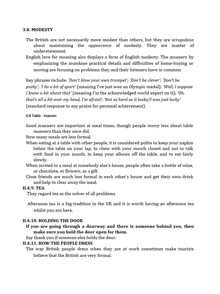 3.8. MODESTY: 4.8 Table - Manner | PDF