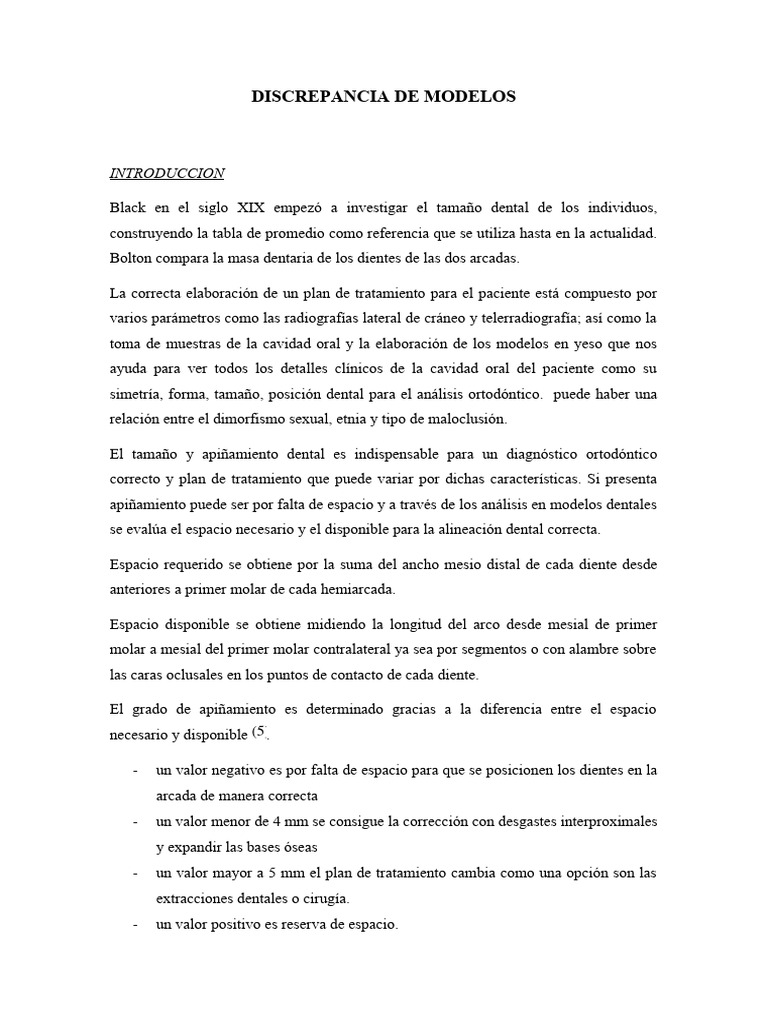 Discrepancia de Modelos | PDF