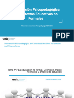 Tema 1º Master Psicopedagogía - Intervención P en Contextos Educativos No Formales