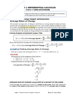 Chapter 1 Lesson 4 Rates of Change Tangent and Secant Lines