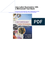 Contemporary Labor Economics 10th Edition Mcconnell Test Bank